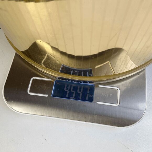 Vintage 1970s Metallic Gold Ice Bucket Clear Lucite Handle with Bar Utensils Bar - Picture 8 of 12